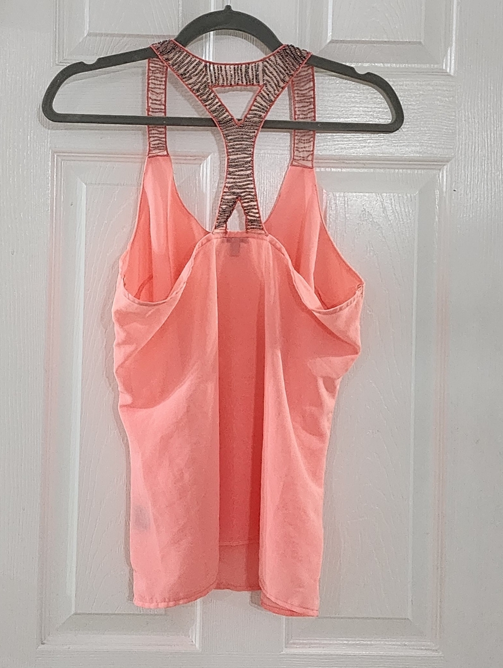 Rare Y2K Charlotte Russe Beaded T-Back Tank - McBling Indie Sleaze Aesthetic -L - Picture 5 of 6